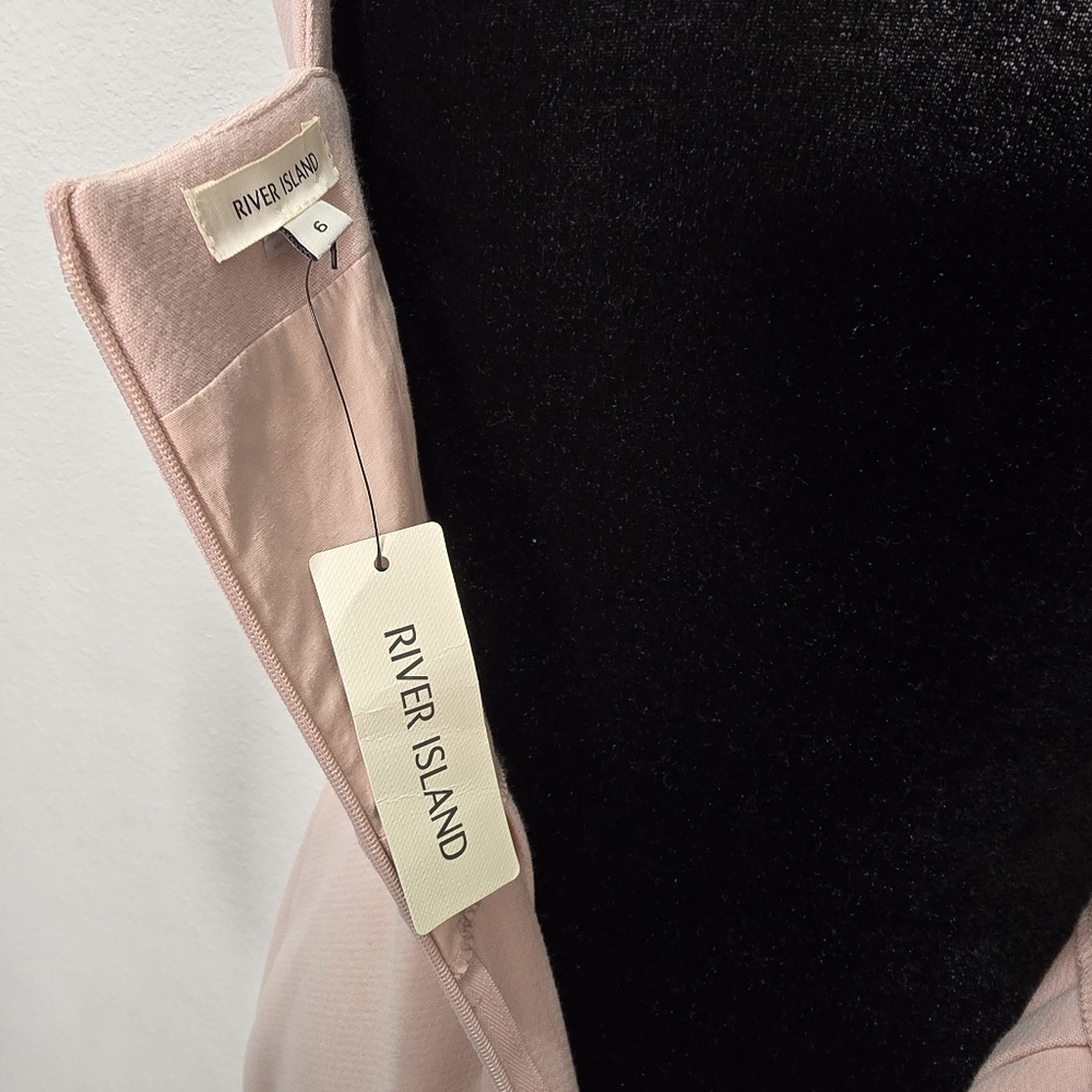 River Island Pink Cut Out Backless Midi Dress - Picture 7 of 12